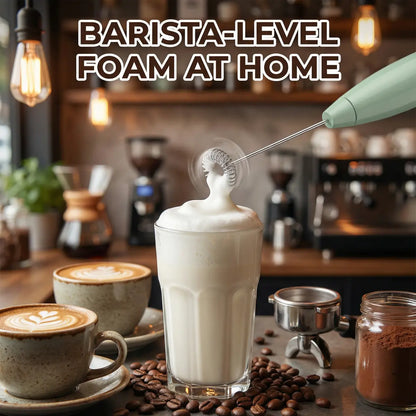 【Summervibes】Handheld Electric Coffee Frother with 3-Speed Settings Multi-Functional Drink Mixer for Juice Prebiotic Powders Lattes Cappuccinos Coffee Matcha & Eggs Lightweight Ergonomic Design
