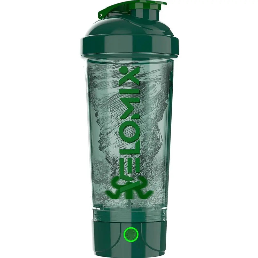 VELOMIX 24Oz Electric Protein Shake Mixer Bottle - USB-C Rechargeable, Leak-Proof Drink Mixer, 80 Mixes per Charge, 1-Touch Mix, Easy-Clean, Durable Bpa-Free PP/PE Plastic for Gym Stuff