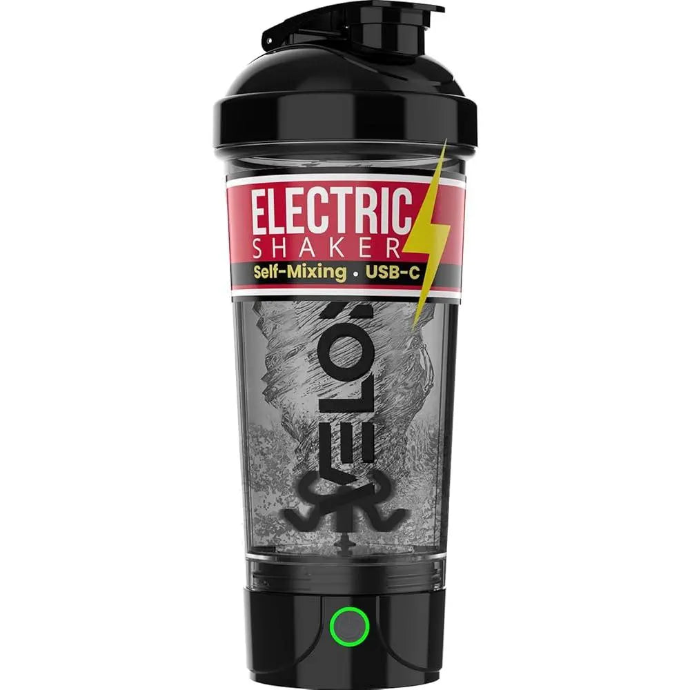 VELOMIX 24Oz Electric Protein Shake Mixer Bottle - USB-C Rechargeable, Leak-Proof Drink Mixer, 80 Mixes per Charge, 1-Touch Mix, Easy-Clean, Durable Bpa-Free PP/PE Plastic for Gym Stuff